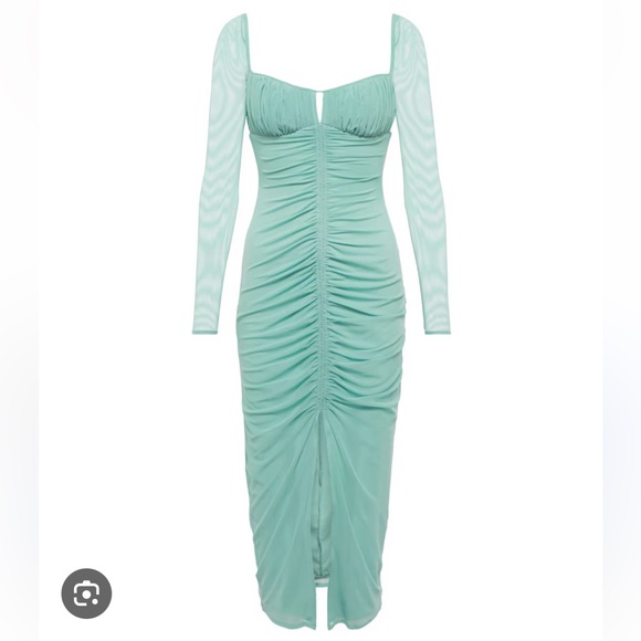 Self Portrait Ruched Midi Dress - Picture 4 of 4